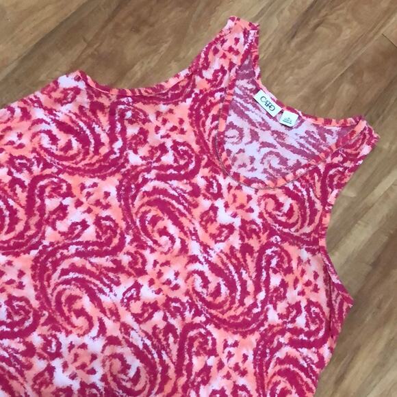 Cato Orange and Pink Sleeveless Top Size Medium - Picture 1 of 11